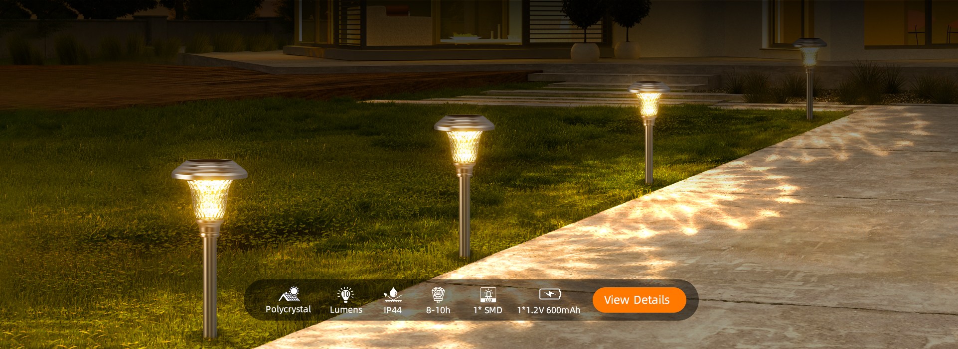 Solar Lawn Landscape Spike Lights