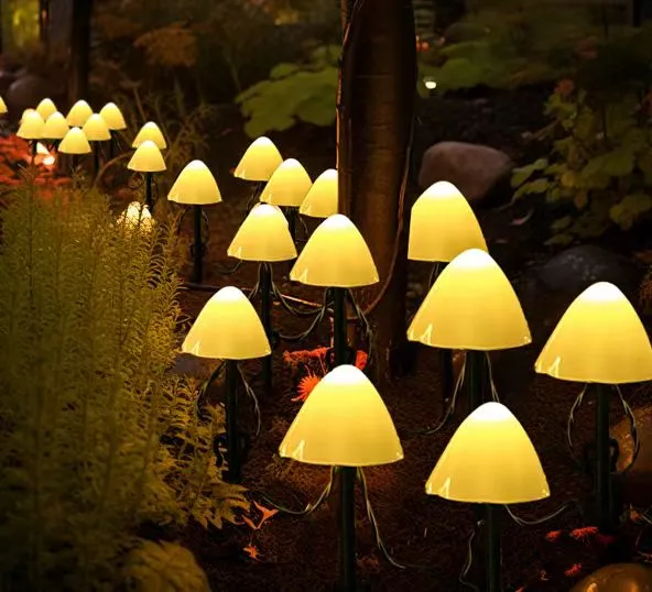 Landsign's new products，LED Mushroom String Decoration Solar Ground Lights.