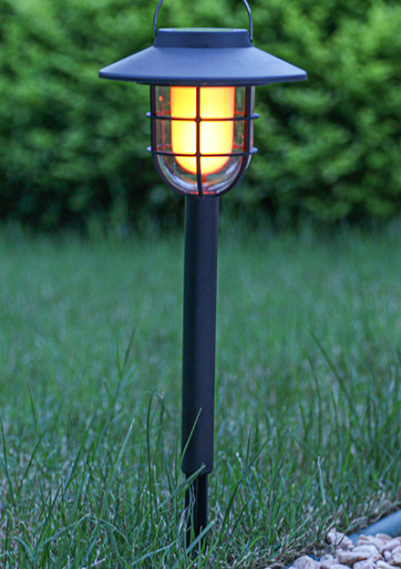 Solar Landscape Lights Illuminate Courtyard with Sustainable Elegance