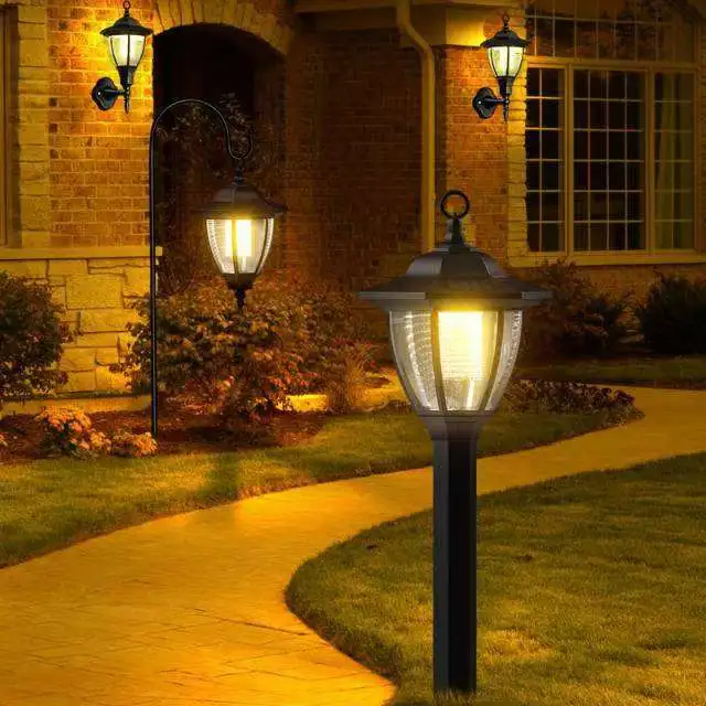 The arrangement of the solar lights is key to creating ambiance.