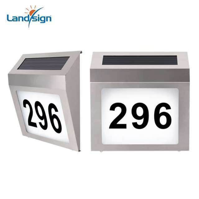 Outdoor Solar Waterproof House Number Light