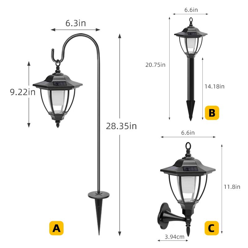 Outdoor Waterproof Palace Retro Solar Light