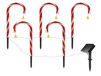 Solar cane light outdoor Christmas decorations lights