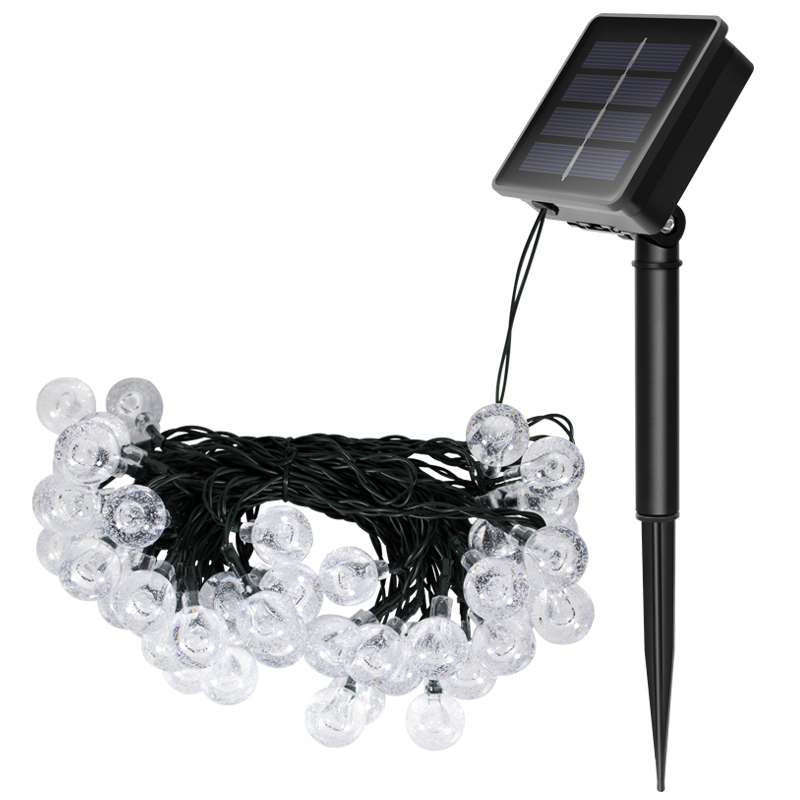 Solar Crystal Globe Christmas Decoration String Light