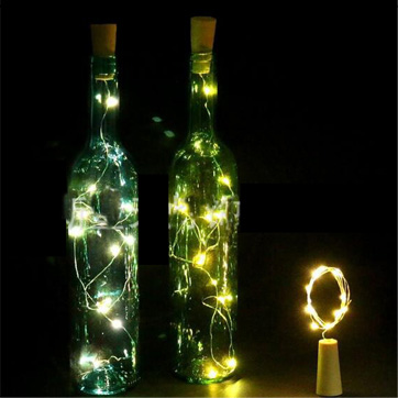 Solar Bottle Cork String Light